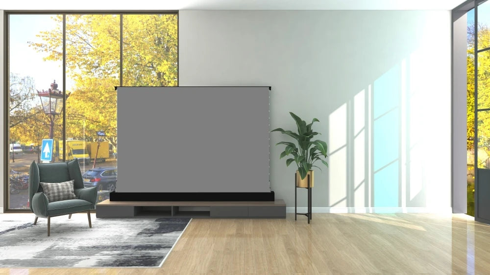 Electric Floor Rising Projector Screen