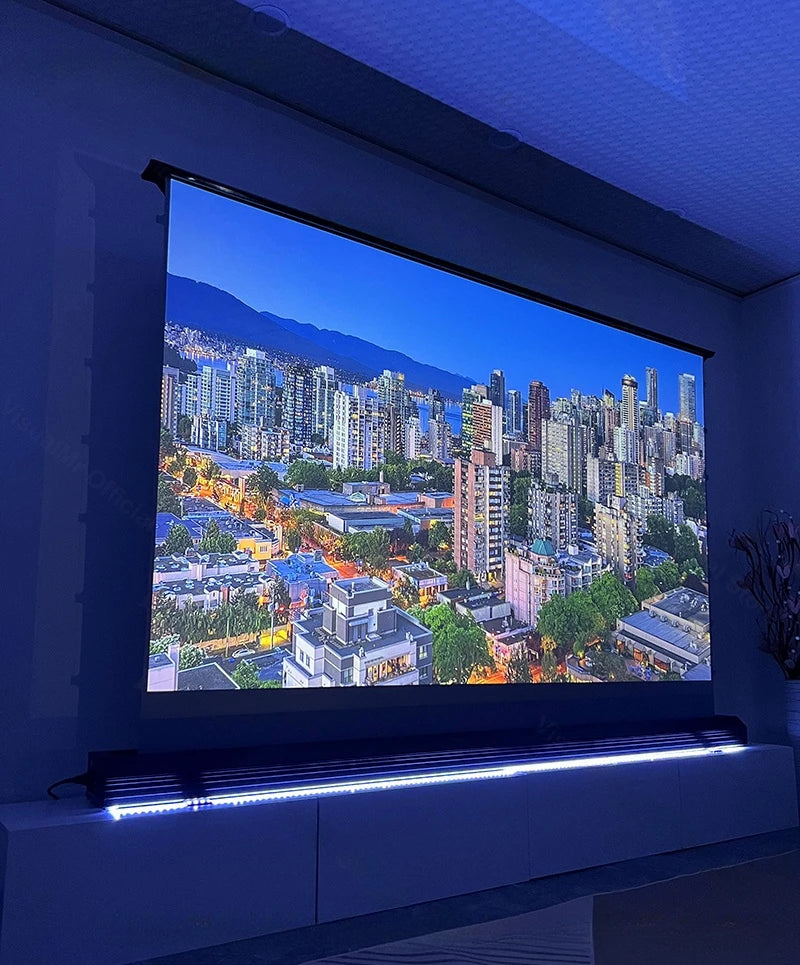 Electric Floor Rising Projector Screen